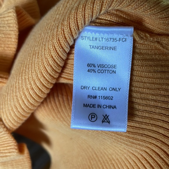 Lush Yellow Ribbed Ruffled Tie Back Sweater - Picture 7 of 7